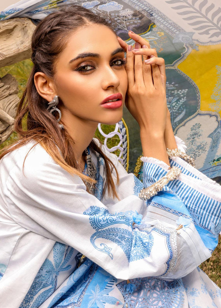 Noor Rani by Daud Abbas Printed Lawn Suits Unstitched 3 Piece DA22NR-2 D-1013 Naveen - Summer Collection