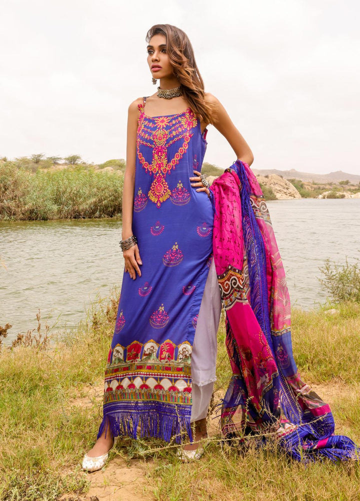 Noor Rani by Daud Abbas Printed Lawn Suits Unstitched 3 Piece DA22NR-2 D-1016 Arzoo - Summer Collection