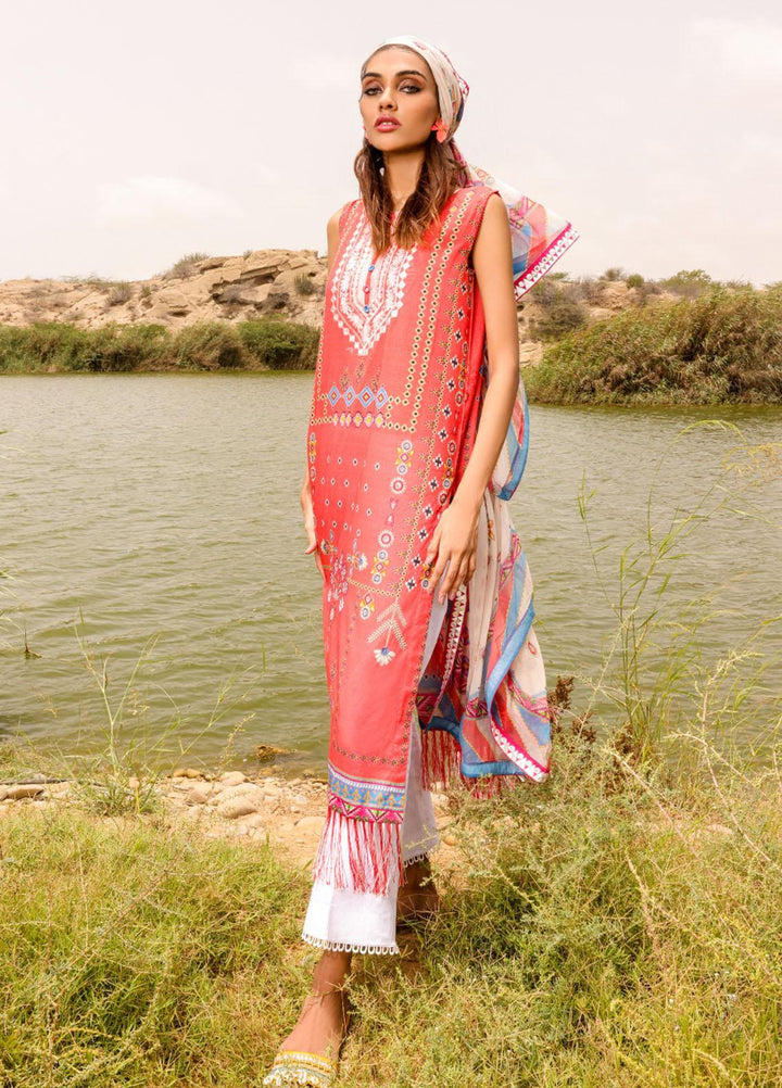 Noor Rani by Daud Abbas Printed Lawn Suits Unstitched 3 Piece DA22NR-2 D-1017 Zebah - Summer Collection