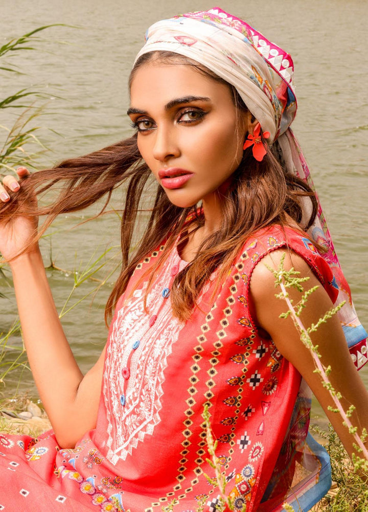 Noor Rani by Daud Abbas Printed Lawn Suits Unstitched 3 Piece DA22NR-2 D-1017 Zebah - Summer Collection