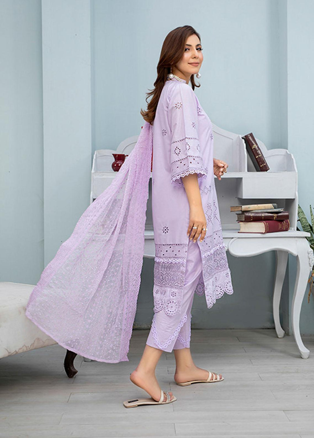 Noorma Kaamal Embroidered Lawn Suits Unstitched 3 Piece NK23E NK-LC06 - Eid Collection