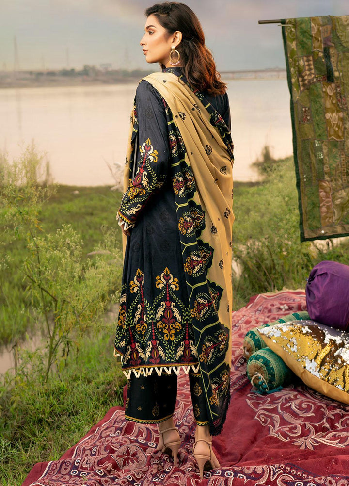 Noorma Kamal Printed Linen Suits Unstitched 3 Piece NK21WL Hazel-03 - Winter Collection