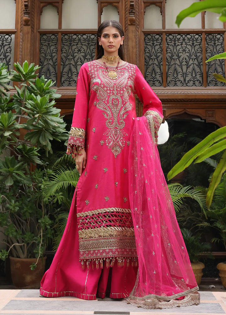 Nora By Salitex Embroidered Yarn Suit Unstitched 3 Piece SUNS24NO005UT - Formal Collection