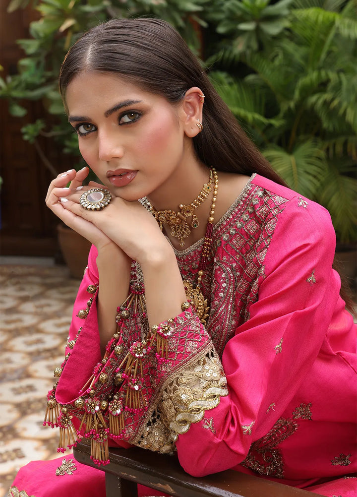 Nora By Salitex Embroidered Yarn Suit Unstitched 3 Piece SUNS24NO005UT - Formal Collection