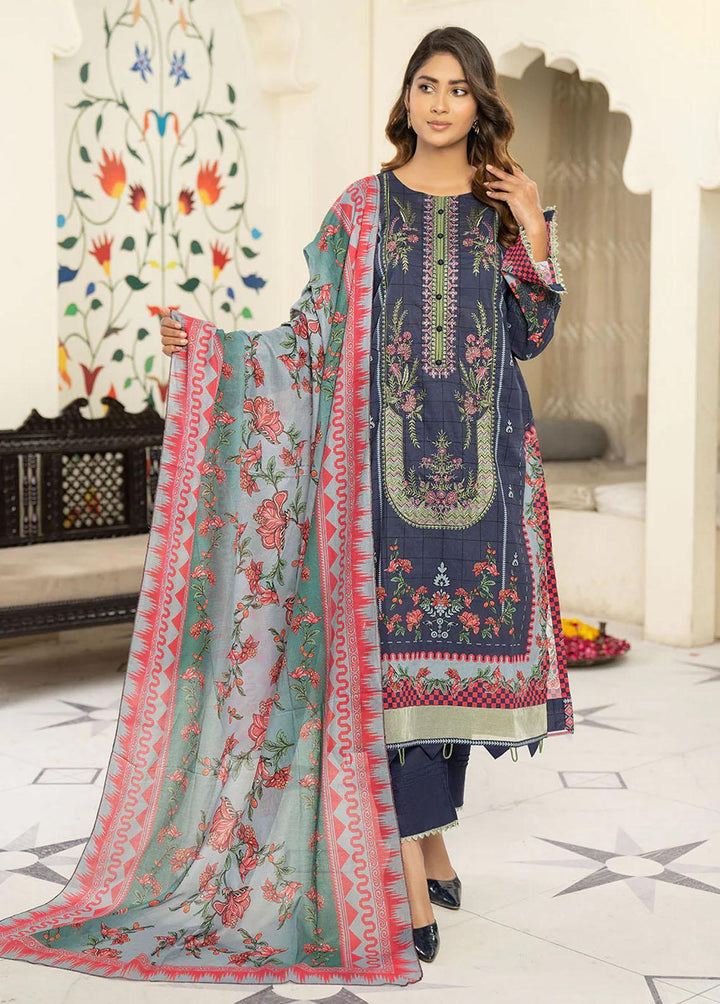 Nova By Safwa Embroidered Lawn Suits Unstitched 3 Piece SW23N NVC-03 - Summer Collection
