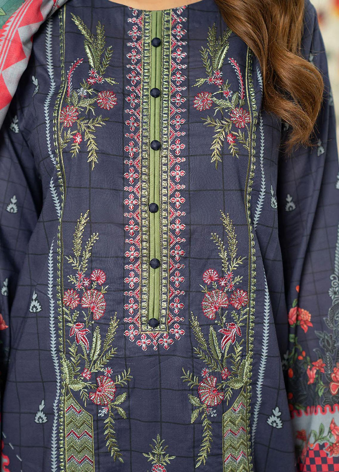 Nova By Safwa Embroidered Lawn Suits Unstitched 3 Piece SW23N NVC-03 - Summer Collection