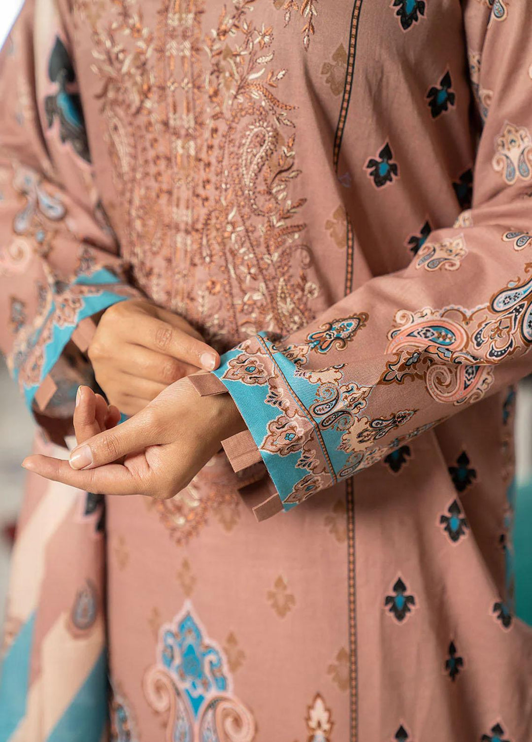 Nova By Safwa Embroidered Lawn Suits Unstitched 3 Piece SW23N NVC-05 - Summer Collection