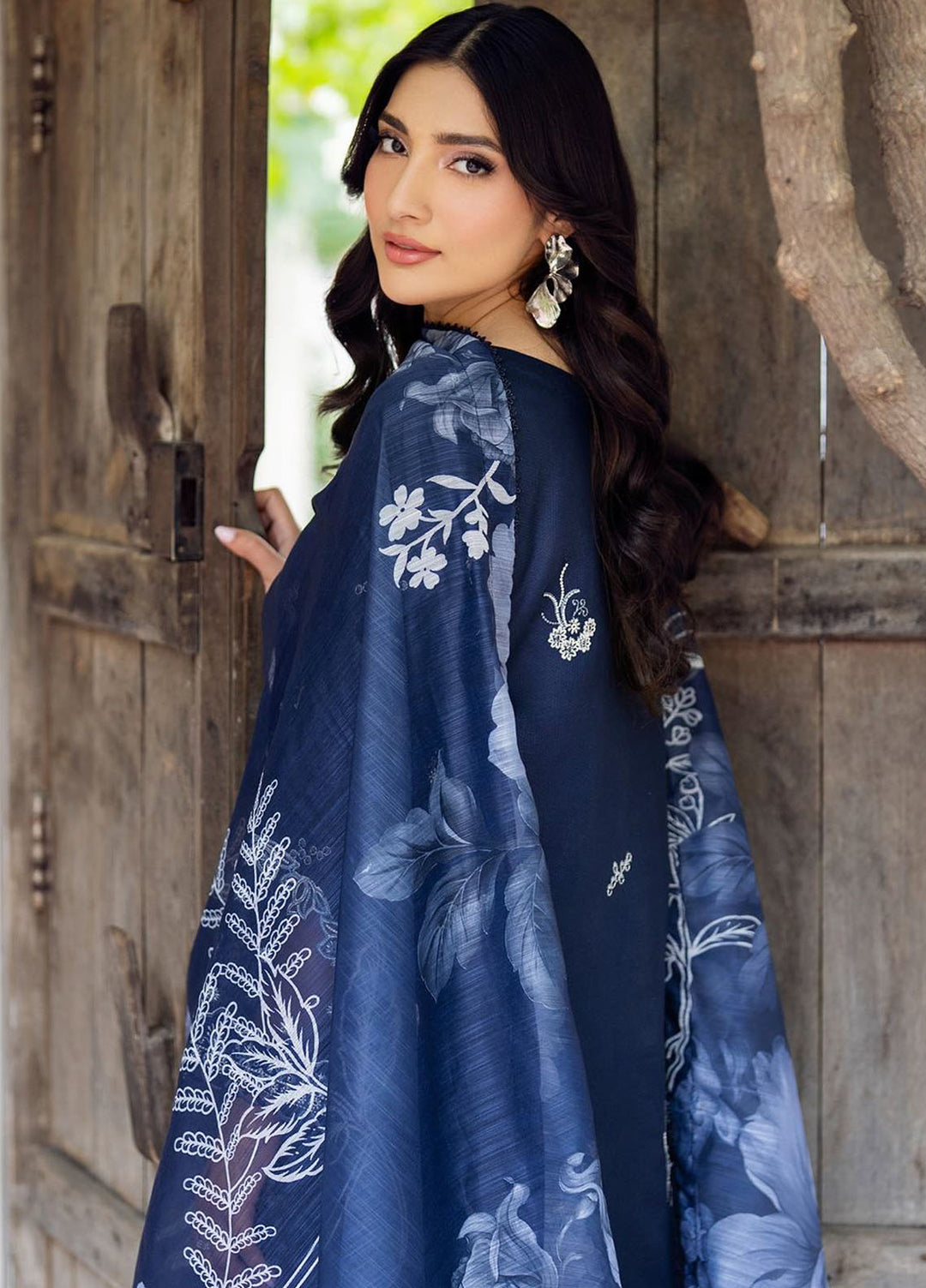 Nura by Zarif Embroidered Lawn Suits Unstitched 3 Piece ZF25TL Nura-07 Seerum - Summer Collection