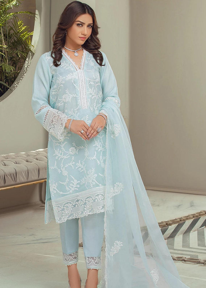 Nurani By Elegance Embroidered Organza Suits Unstitched 3 Piece ELG21N ADAN - Festive Collection