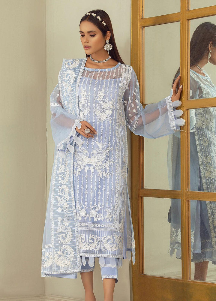 Nurani By Elegance Embroidered Organza Suits Unstitched 3 Piece ELG21N MUNA - Festive Collection