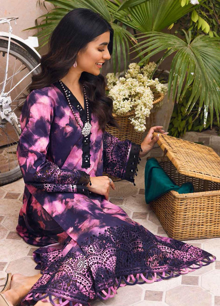 Ballerina By Nureh Embroidered Lawn Suits Unstitched 2 Piece NU22CK NU2- 42 - Summer Collection