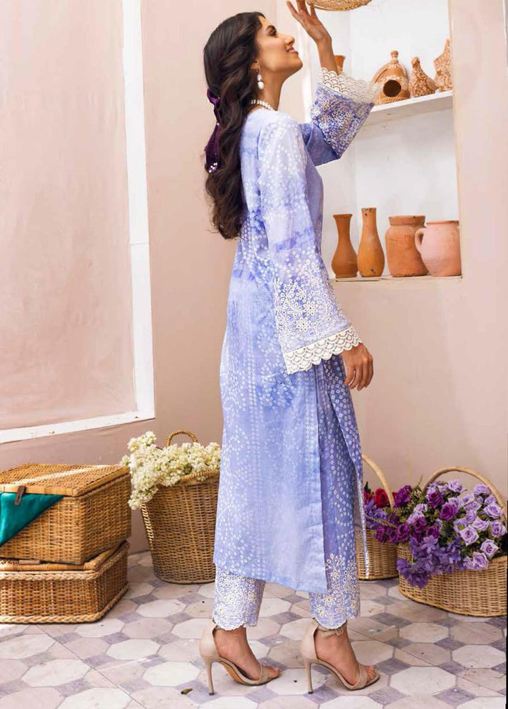 Ballerina By Nureh Embroidered Lawn Suits Unstitched 2 Piece NU22CK NU2- 43 - Summer Collection