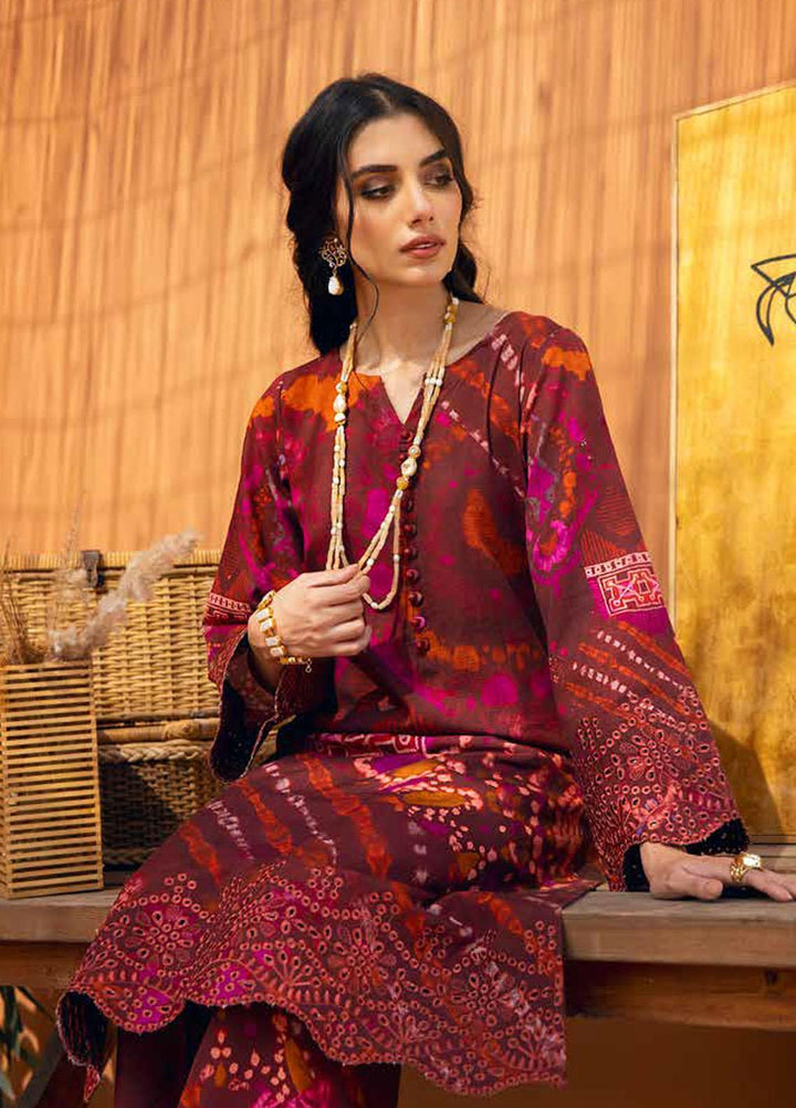 Nureh Embroidered Chikankari Khaddar Suits Unstitched 2 Piece NU21B-2 Chatter Box NU2-17 - Winter Collection