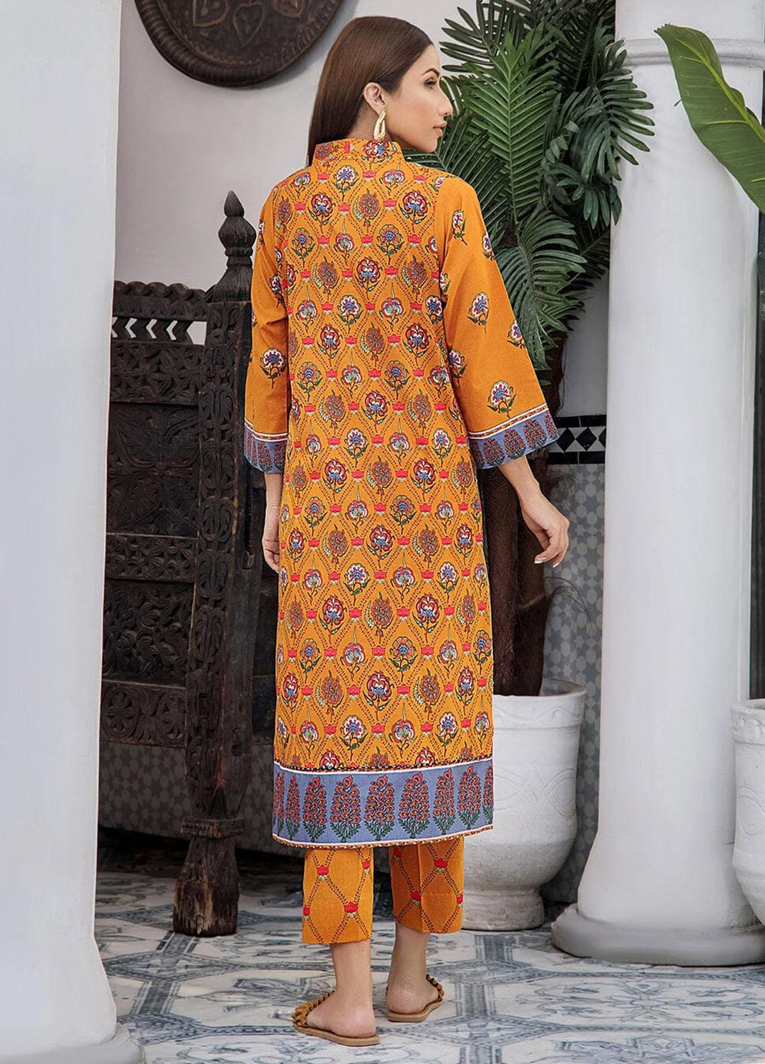 Nureh By Khas Printed Lawn Suits Unstitched 2 Piece KHS23N RKT-1703 - Summer Collection