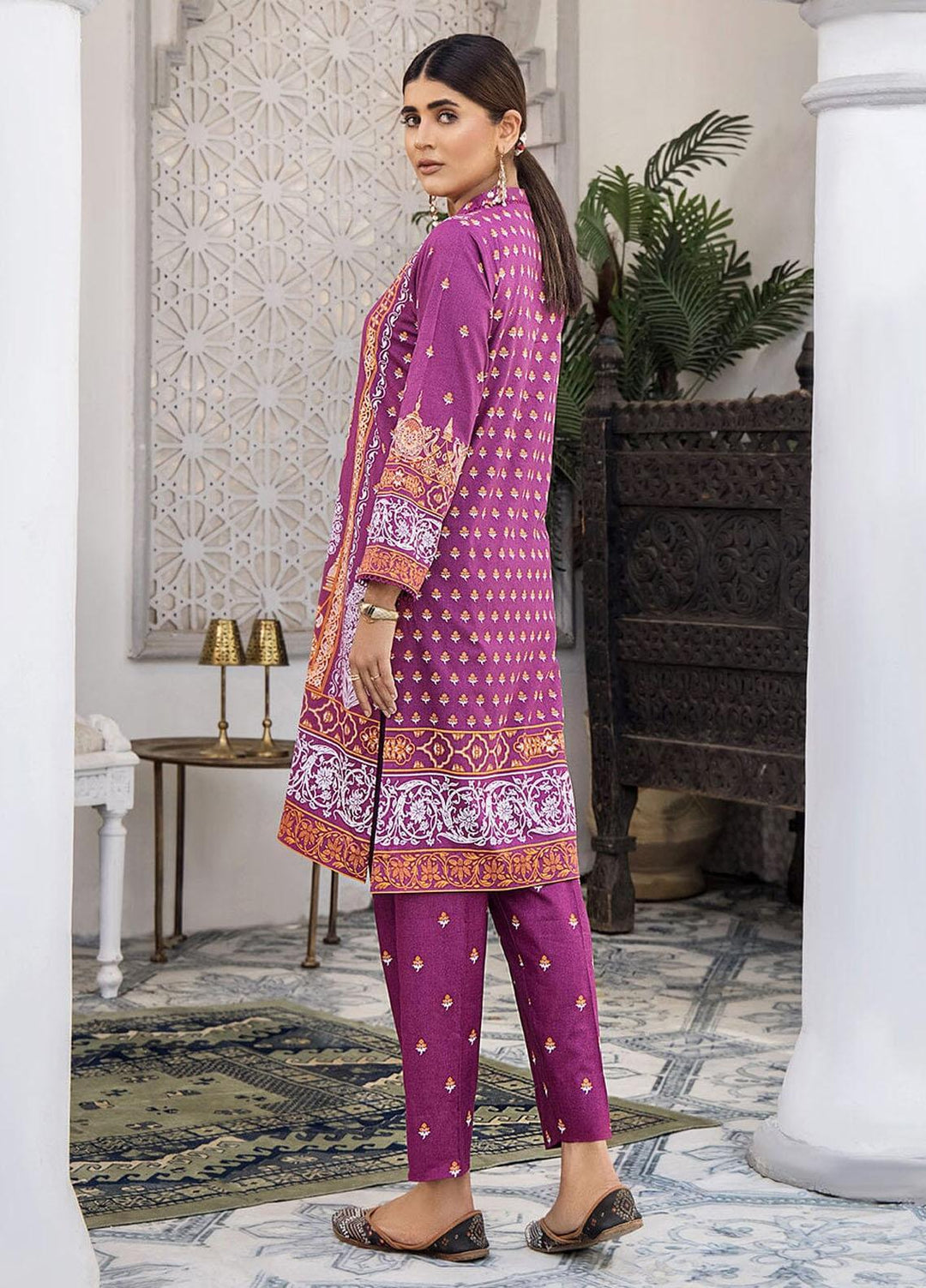Nureh By Khas Printed Lawn Suits Unstitched 2 Piece KHS23N RKT-1709 - Summer Collection