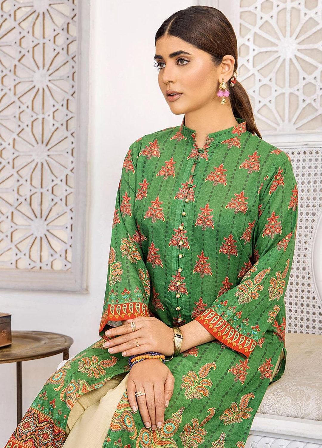 Nureh By Khas Printed Lawn Suits Unstitched 2 Piece KHS23N RKT-1713 - Summer Collection