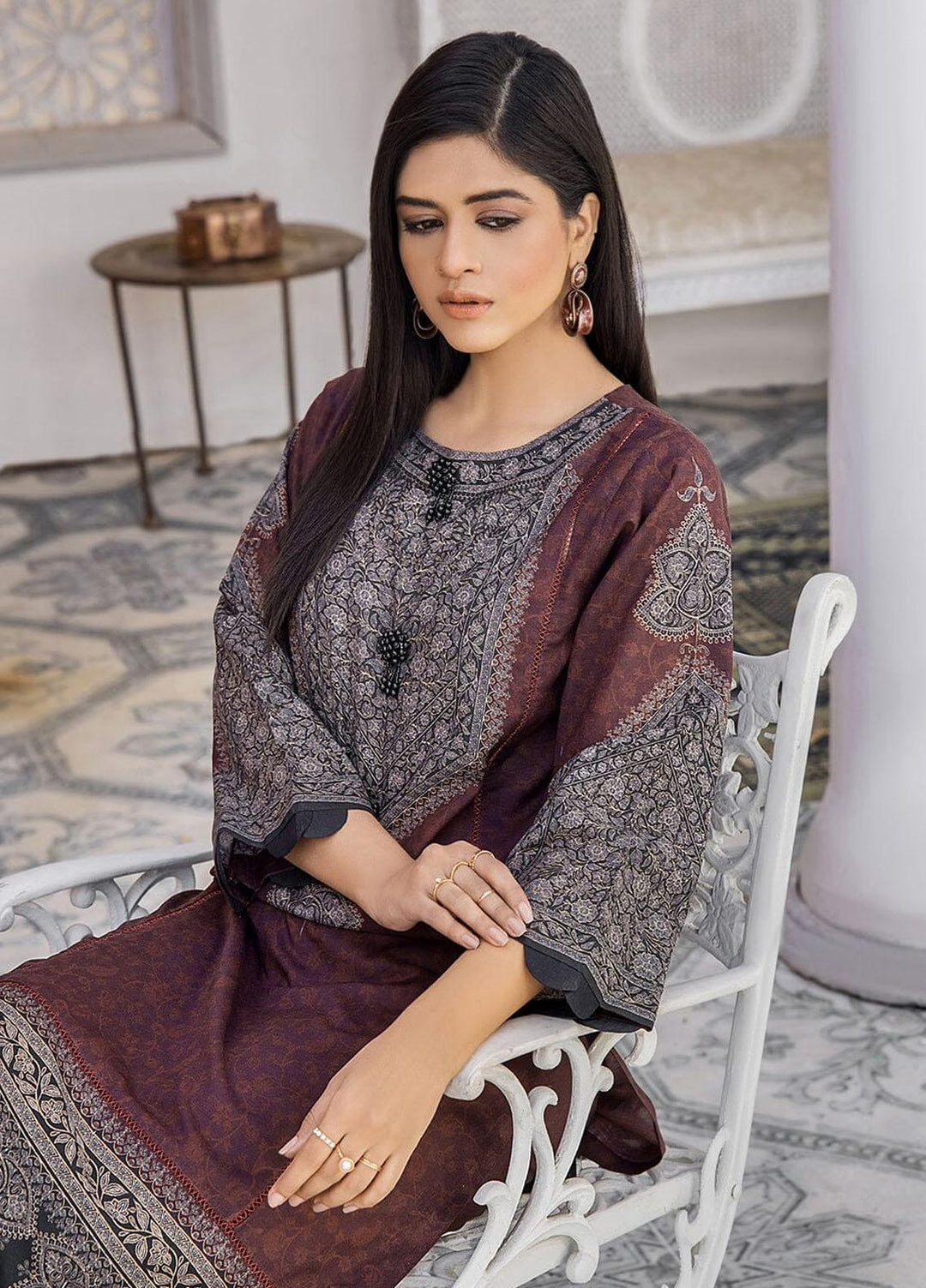 Nureh By Khas Printed Lawn Suits Unstitched 2 Piece KHS23N RKT-1715 - Summer Collection