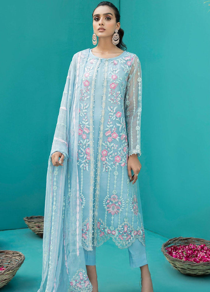 Nureh Luxury Pret Embroidered Organza 3 Piece Suit NP-96