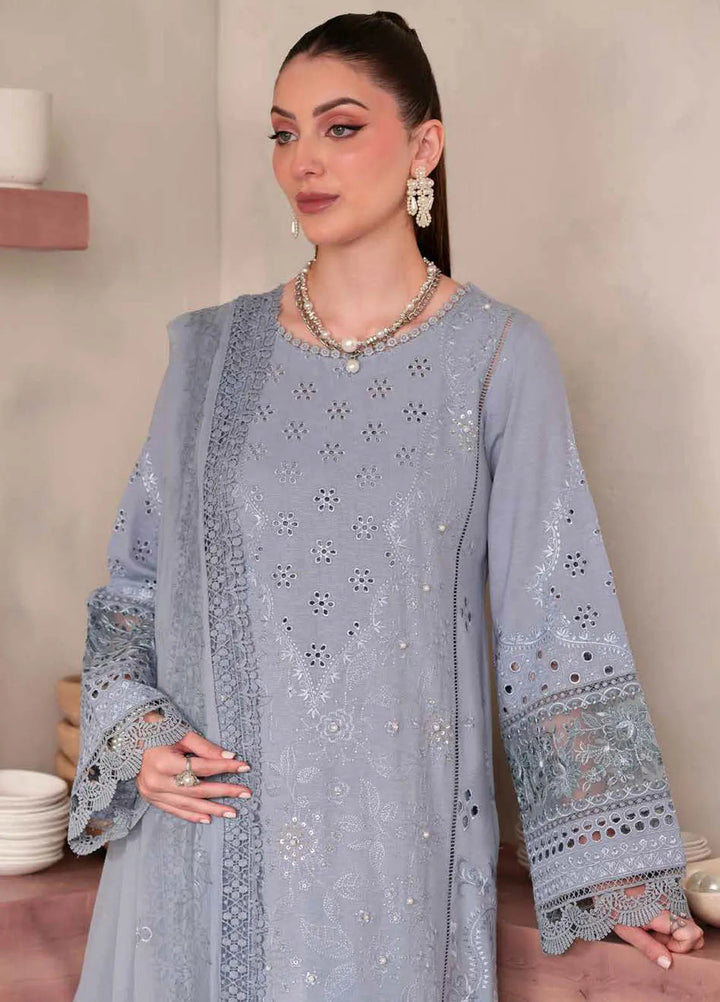 Nureh Embroidered Karandi Suit Unstitched 3 Piece NU24EK NE-103 - Winter Collection