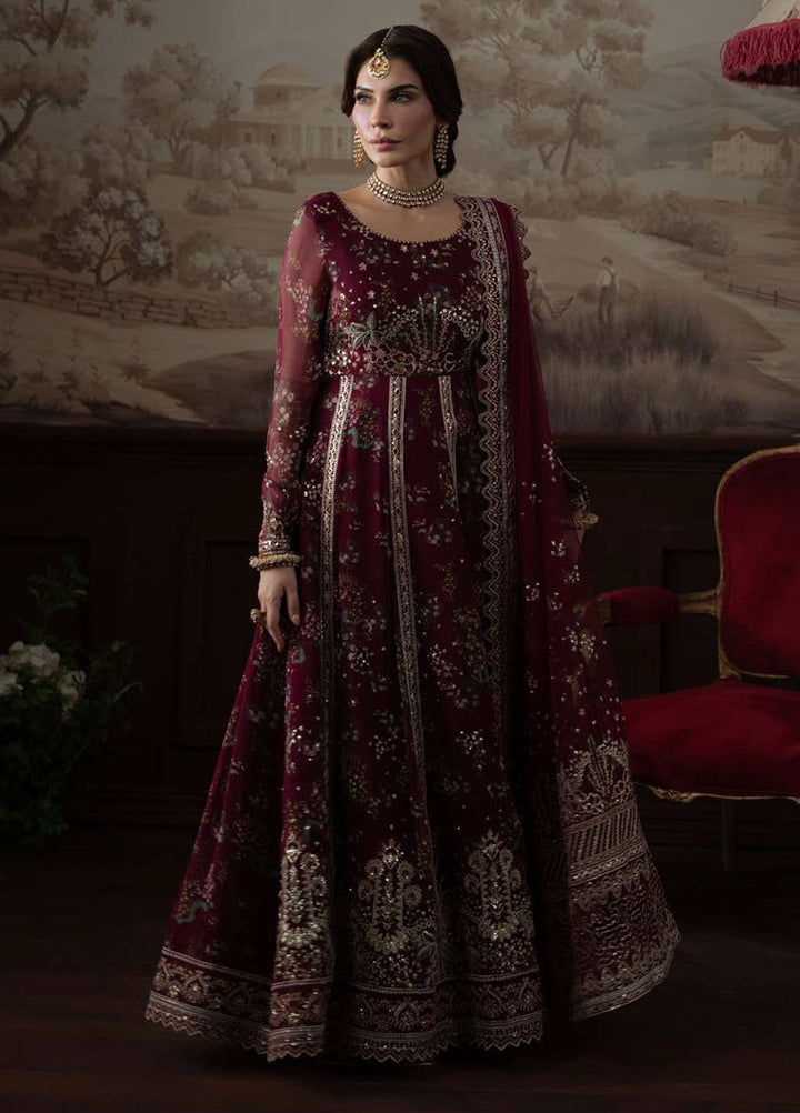Nureh Embroidered Chiffon Suits Unstitched 4 Piece Suit NU25ELU NEL-72 - Luxury Collection