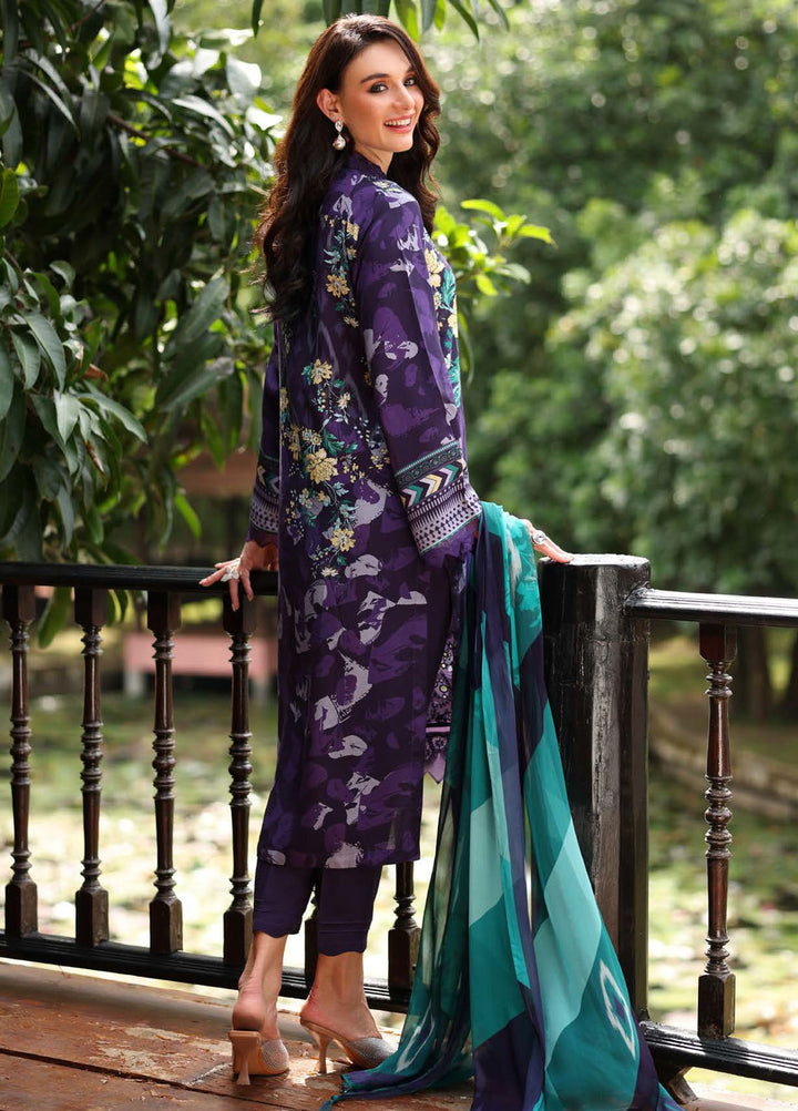 Nureh Embroidered Linen Suits Unstitched 3 Piece NU25DU DD-21 - Winter Collection