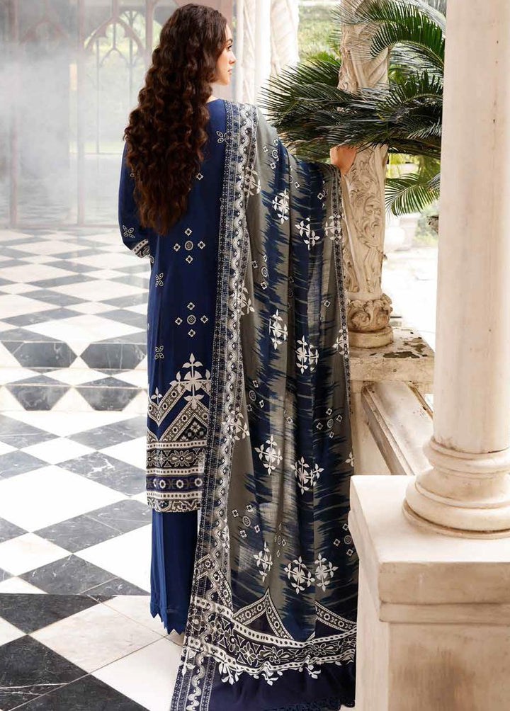 Gardenia By Nureh Embroidered Linen Suits Unstitched 3 Piece NU22GE NWG-79 - Winter Collection
