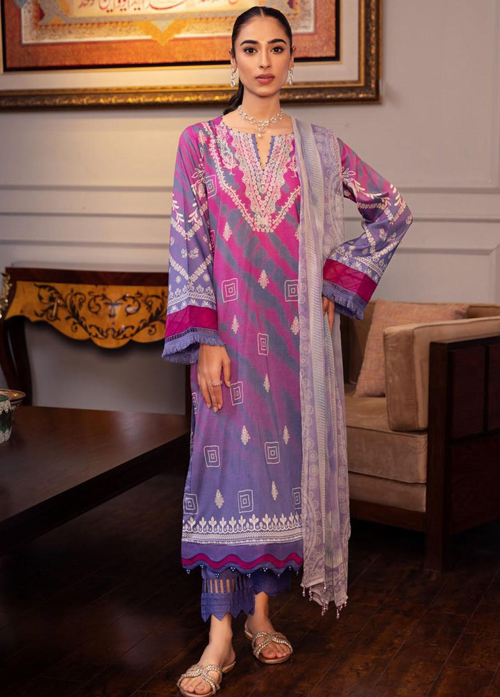 Signature Prints By Nureh Printed Lawn Suits Unstitched 3 Piece NU23SPR SP-53 - Festive Collection