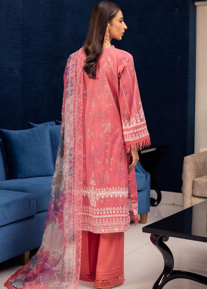 Signature Prints By Nureh Printed Lawn Suits Unstitched 3 Piece NU23SPR SP-57 - Festive Collection