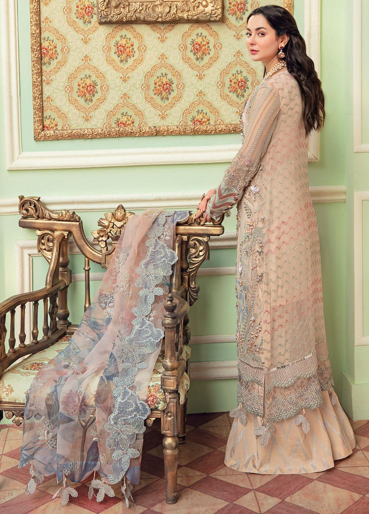 The Secret Garden By Nureh Embroidered Chiffon Suits Unstitched 3 Piece NU22SG NL-30 - Luxury Formal Collection
