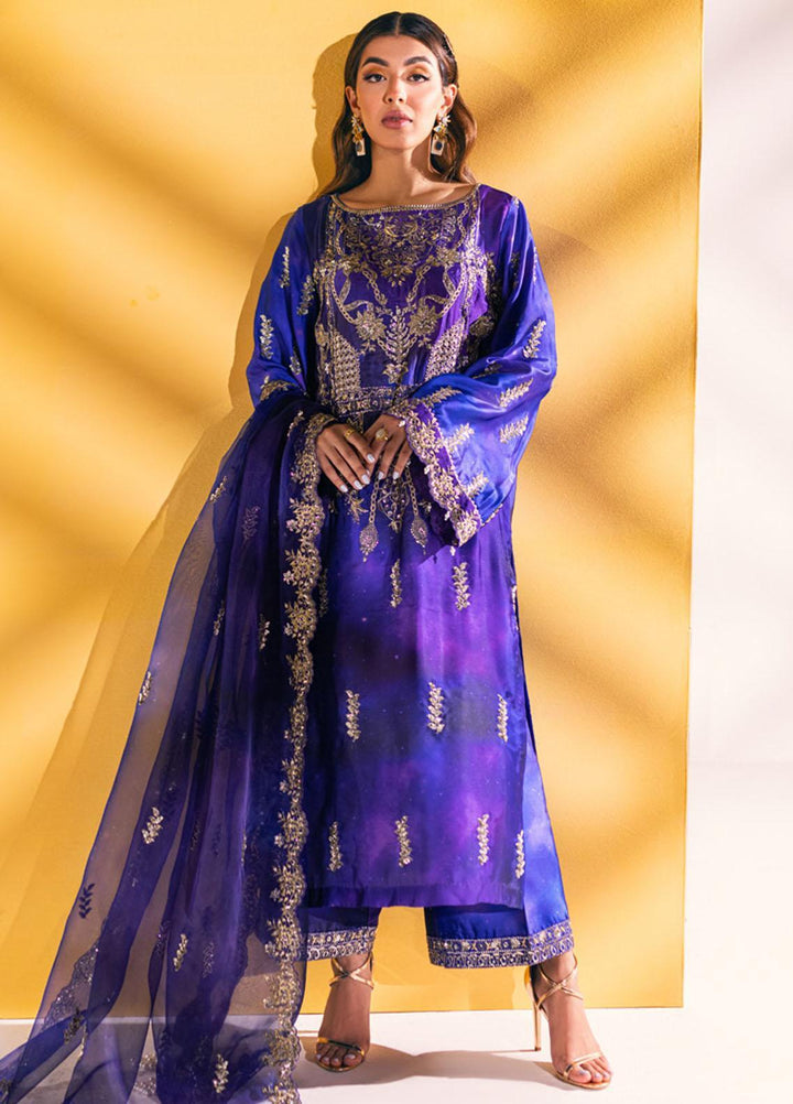 Nureh Embroidered Silk Suits Unstitched 3 Piece NU23TSL S-02 - Formal Collection