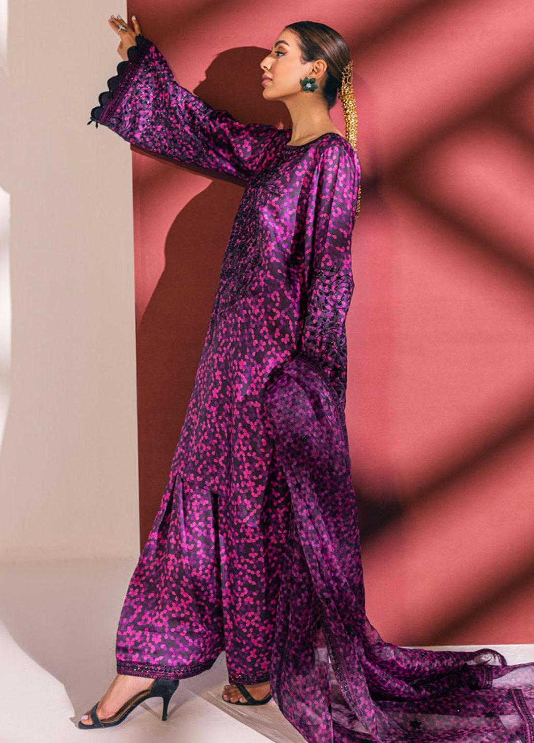 Nureh Embroidered Silk Suits Unstitched 3 Piece NU23TSL S-06 - Formal Collection