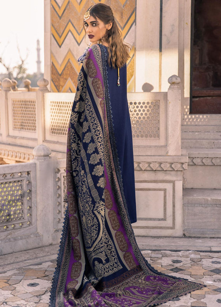Nureh Embroidered Leather Peach Suits Unstitched 3 Piece NU21LP NE-12 ROSHNI - Winter Collection