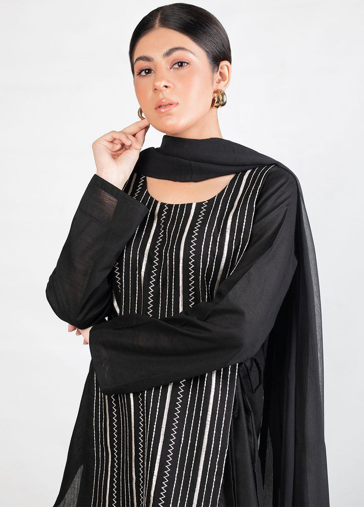 Nuriyaa Pret Casual Lawn 2 Piece Suit NR21N Noir 01