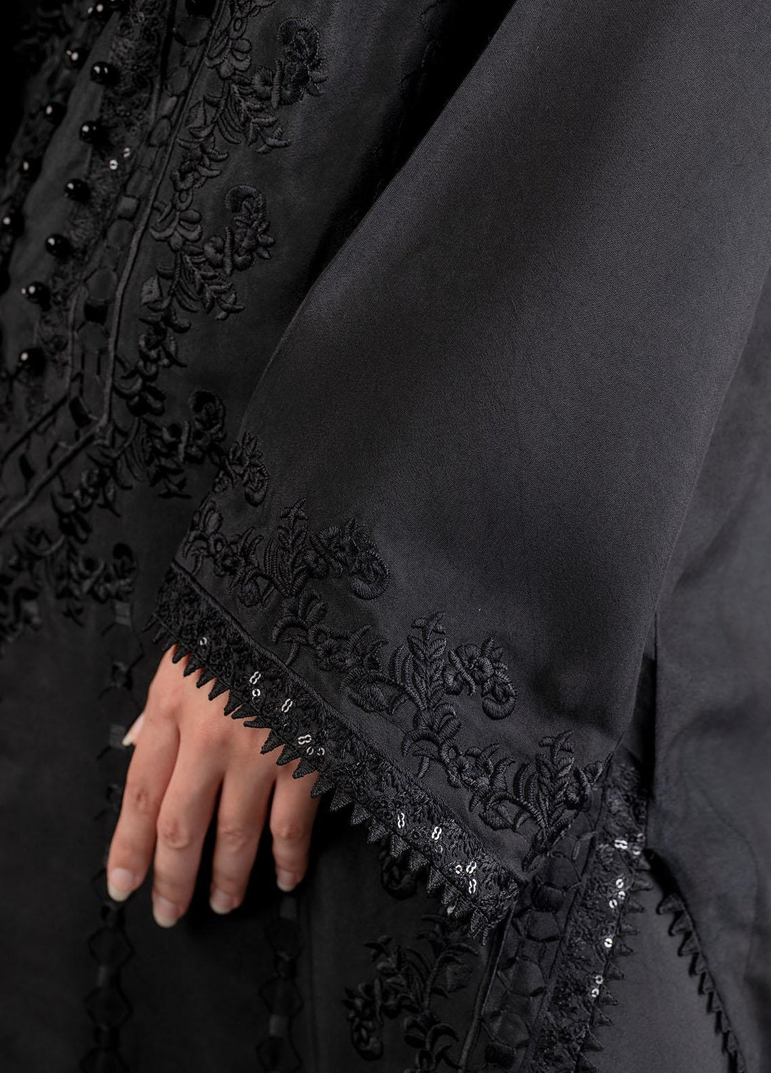 Nuriyaa Pret Casual Lawn Shirt NR21N Noir 02