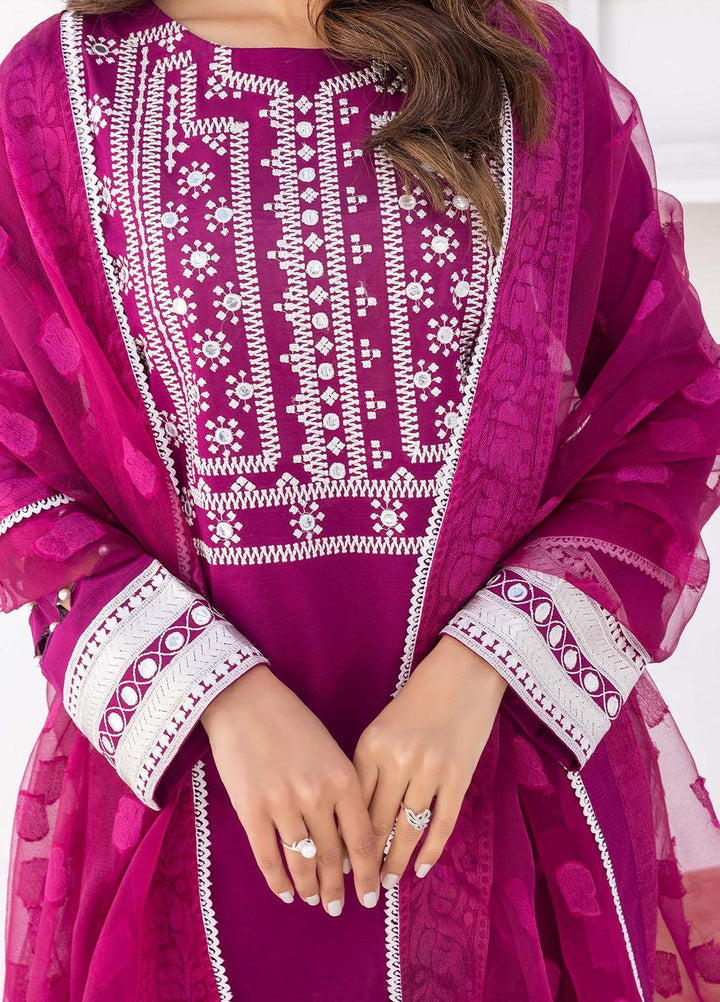 Nuriyaa Pret  Lawn 3 Piece Dress NR23LPS Scarlet