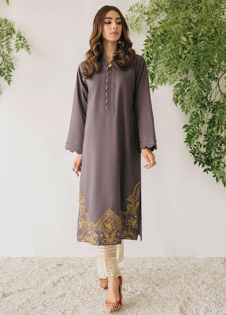 Nuriyaa Casual Pret  Khaddar Shirt NR21WT DIM