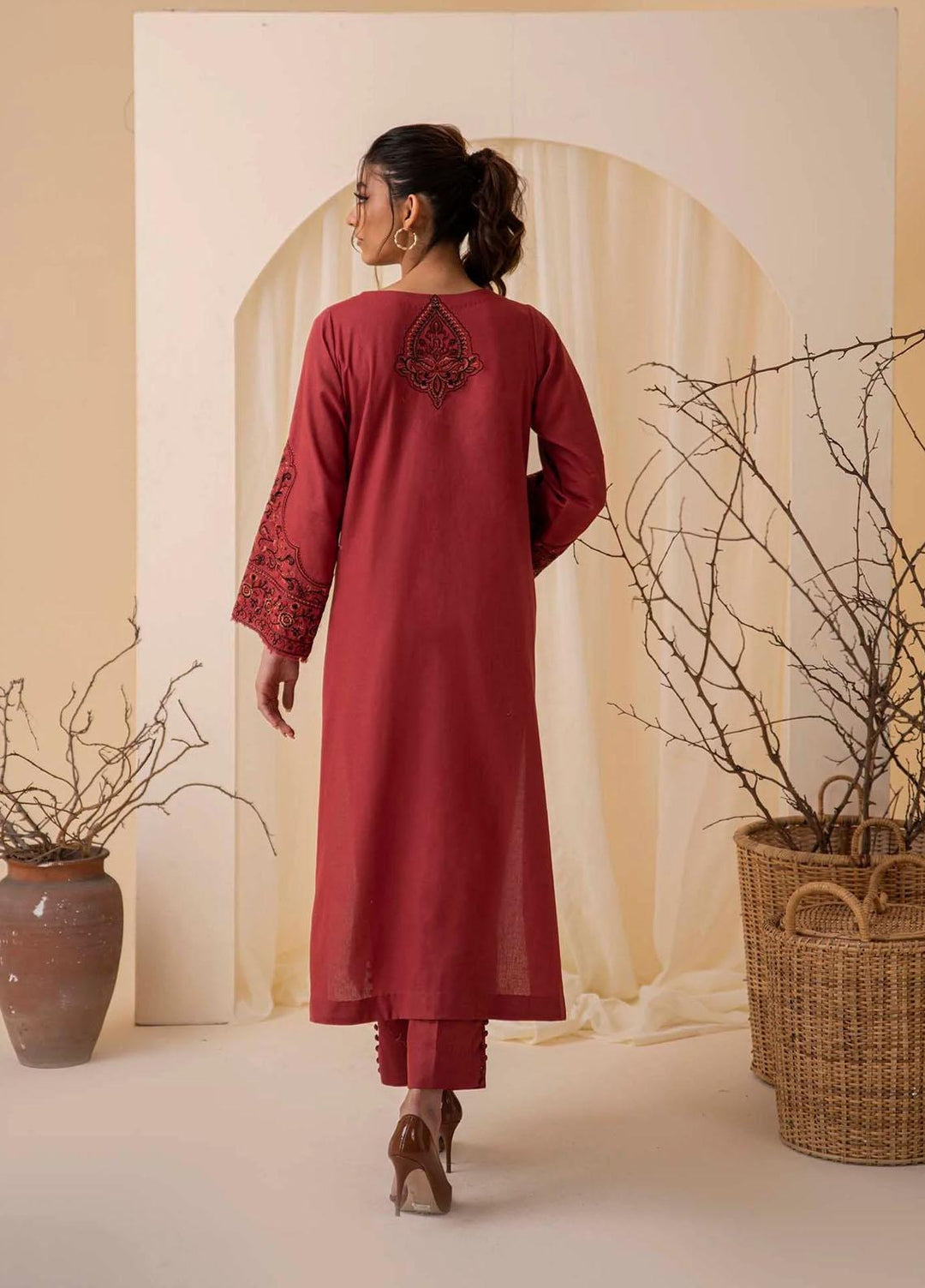 Nuriyaa Pret  Khaddar 2 Piece Suit NR23WP AFGHAN KAMEEZ