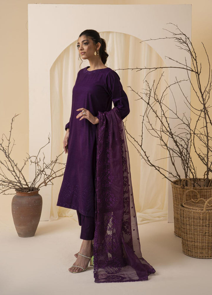 Nuriyaa Pret  Khaddar 3 Piece Suit NR23WP RESHAM