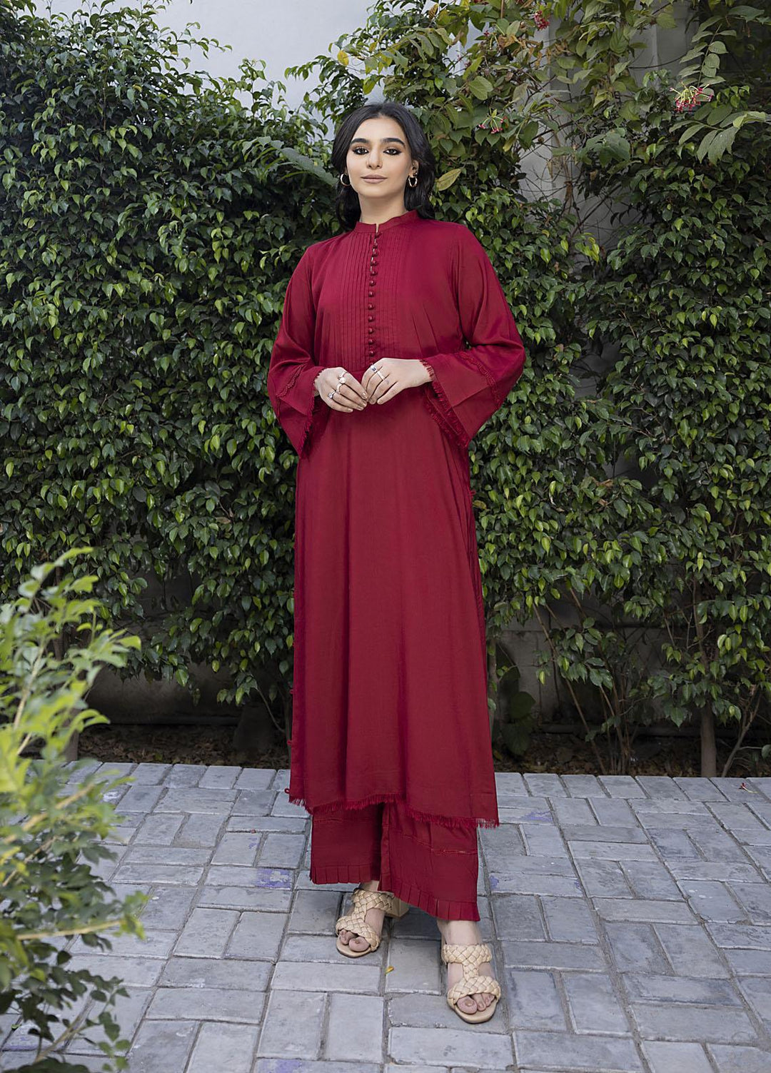 Nuriyaa Pret  Linen 2 Piece Suit NR23WP-2 ROSA