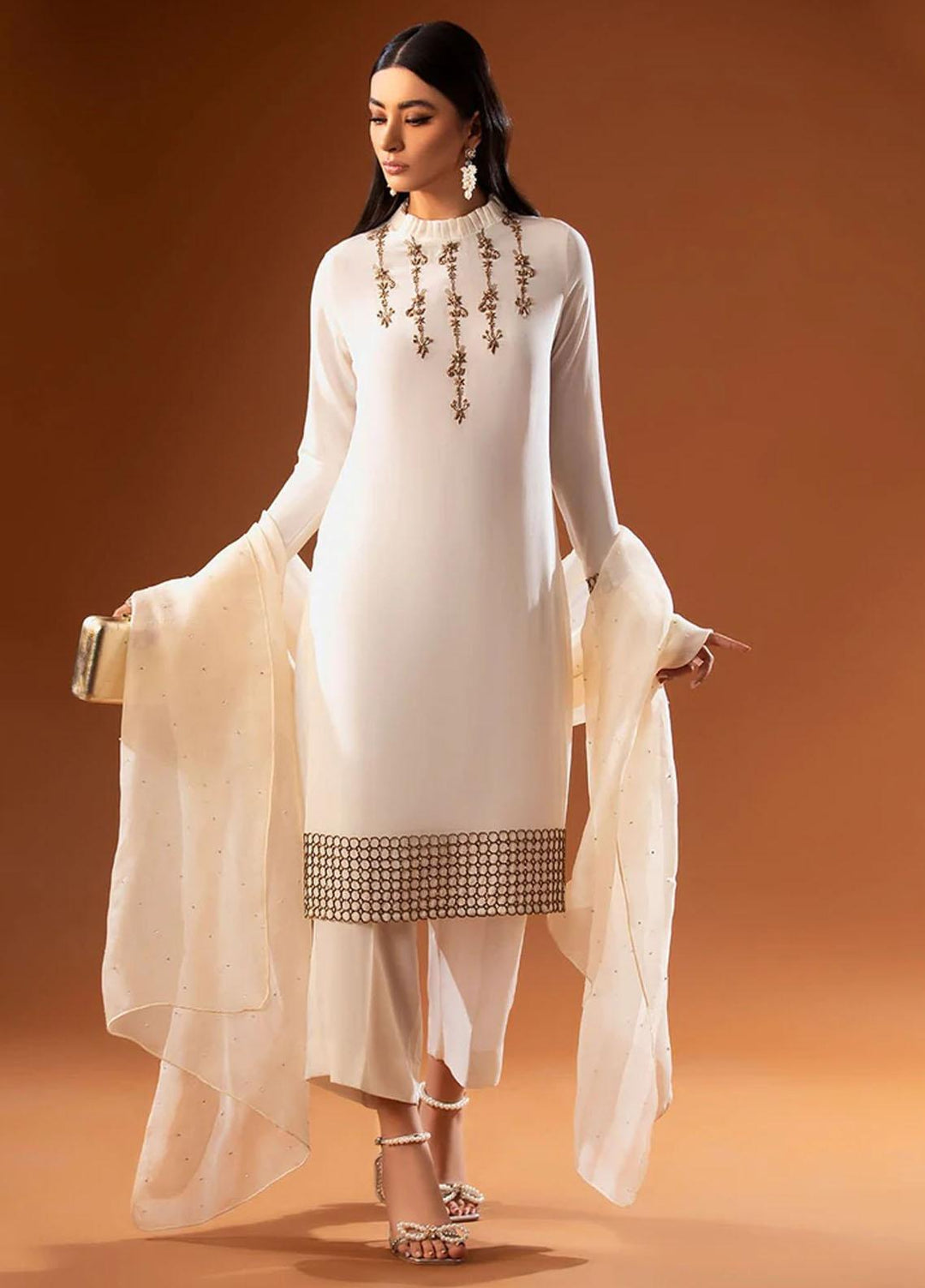 Mohtaram Luxury Pret  Silk 3 Piece Dress MTM22NU NR-RTWS21-15 Ameera