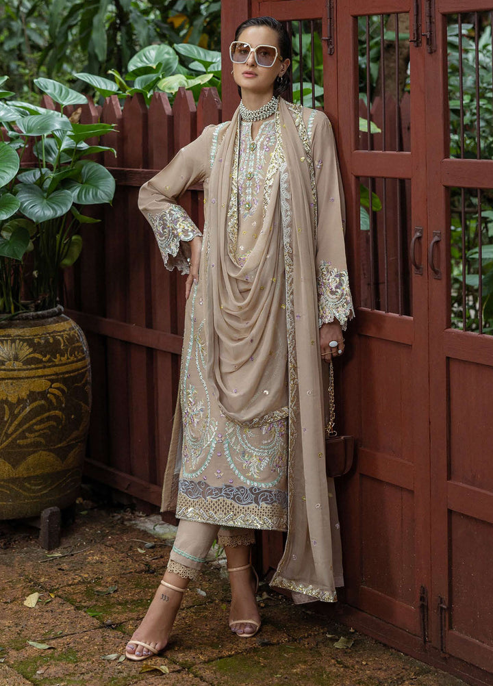 Nuvera by Mushq Hemline Embroidered Raw Silk Suits Unstitched 3 Piece MQ25NF D-04 Ardena - Festive Collection