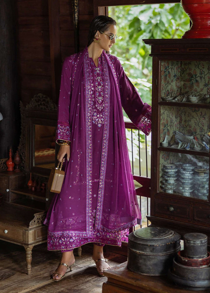 Nuvera by Mushq Hemline Embroidered Raw Silk Suits Unstitched 3 Piece MQ25NF D-05 Avenelle - Festive Collection
