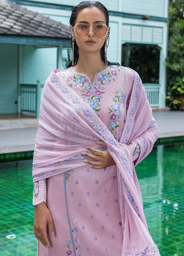 Nuvera by Mushq Hemline Embroidered Raw Silk Suits Unstitched 3 Piece MQ25NF D-07 Leore - Festive Collection