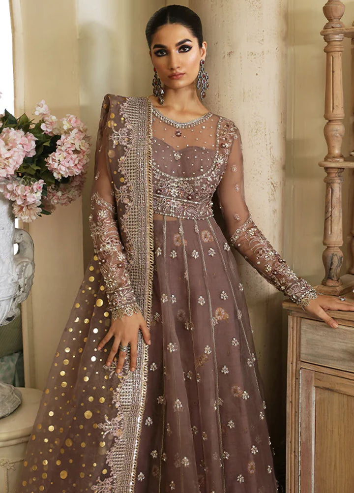 Nyra Pret Embroidered Organza 3 Piece Suit Aster