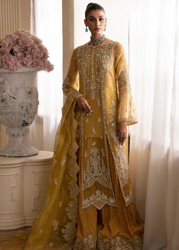 Nyra Pret Embroidered Organza 3 Piece Suit Aurea