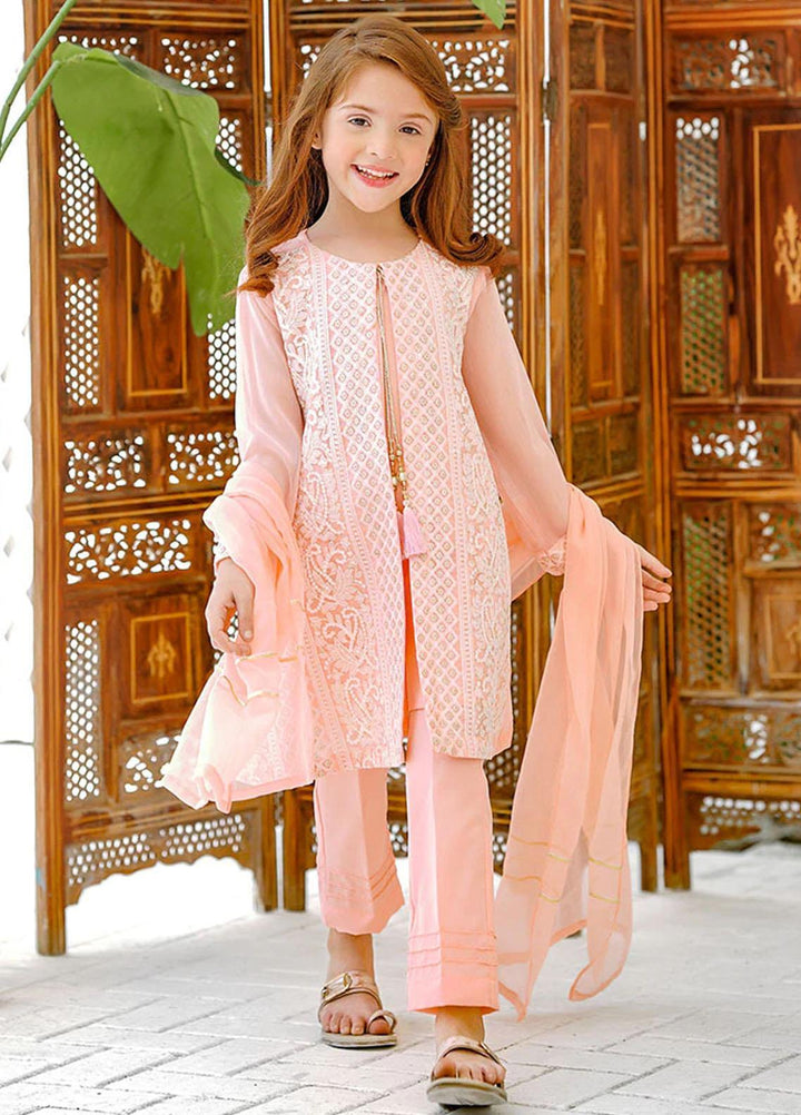 Ochre Chiffon Fancy 3 Piece for Girls -  OFW 534