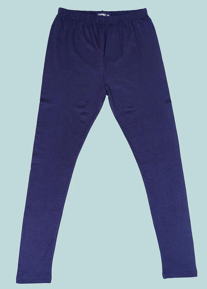 Ochre Jersey Casual Bottom for Girls - OJL-01-Navy-Blue
