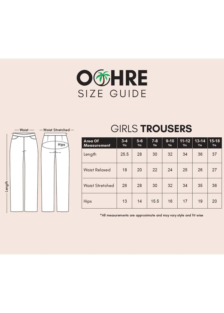 Ochre Raw Silk Casual Bottom for Girls - OSP-07