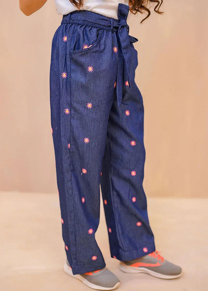 Ochre Denim Casual Bottom for Girls - OWB-20