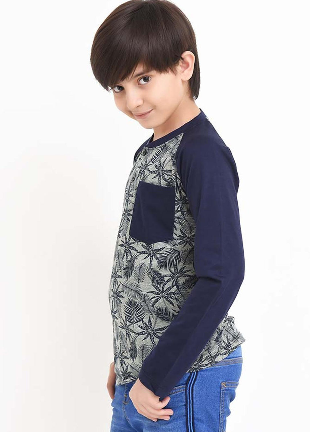 Ochre Cotton   T-Shirt for Boys -  OKB-42